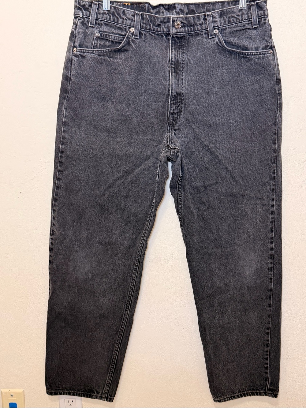 Vtg 1997 Levi’s 550 Orange Tab Black Jeans Mens W40 L32 Relaxed Fit 90s